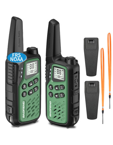 Krótkofalówka Baofeng Bf-T25E Zielona, 2 Sztuki