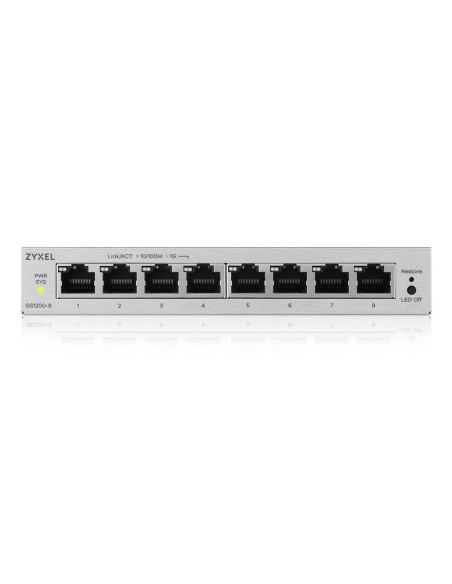 Switch Zyxel Gs1200-8 V3 8P Managed Gigabit