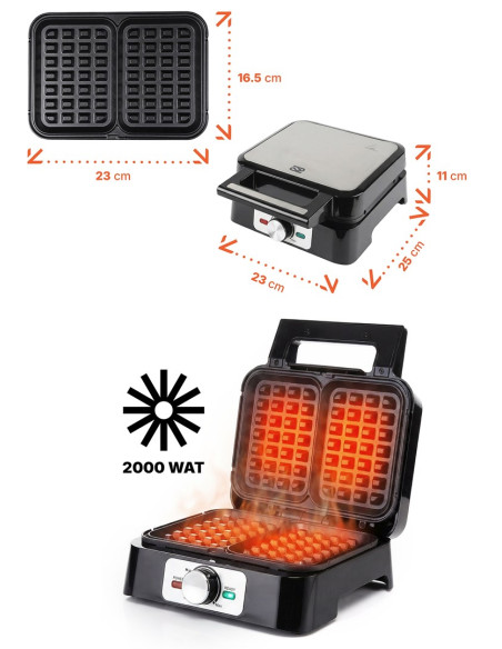 Promis Gofrownica Na 2 Gofry Wap1600