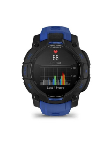Smartwatch Garmin Instinct 3 Amoled 45Mm Black/Bolt Blue