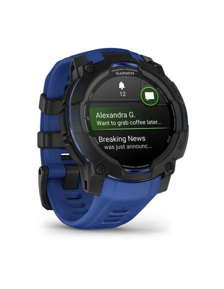 Smartwatch Garmin Instinct 3 Amoled 45Mm Black/Bolt Blue