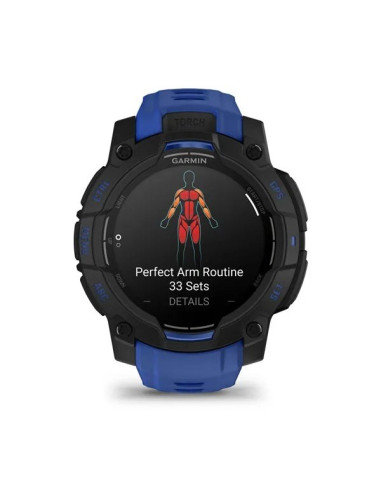 Smartwatch Garmin Instinct 3 Amoled 45Mm Black/Bolt Blue