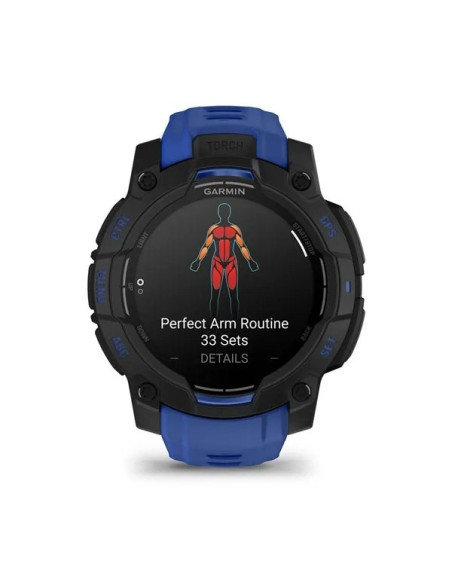 Smartwatch Garmin Instinct 3 Amoled 45Mm Black/Bolt Blue