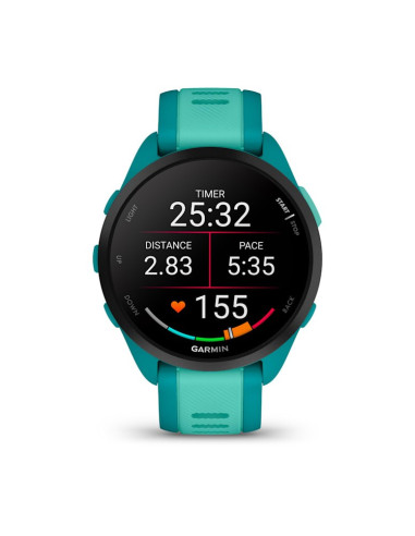 Zegarek Sportowy Garmin Forerunner 165 Music Amoled 43Mm Turquoise Aqua