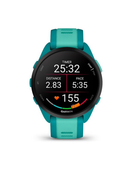 Zegarek Sportowy Garmin Forerunner 165 Music Amoled 43Mm Turquoise Aqua