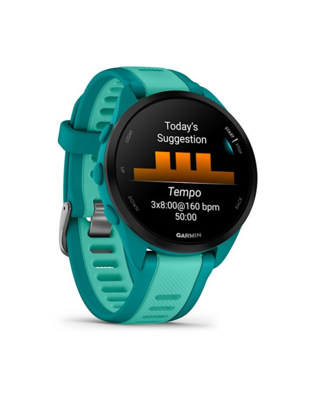 Zegarek Sportowy Garmin Forerunner 165 Music Amoled 43Mm Turquoise Aqua
