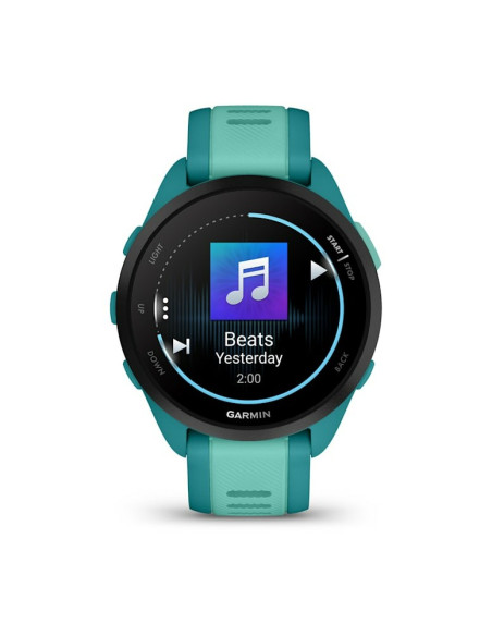 Zegarek Sportowy Garmin Forerunner 165 Music Amoled 43Mm Turquoise Aqua