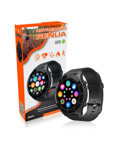 Media-Tech Smartband Genua, Funkcja Dzwonienia Bluetooth, Pomaiar Ciśnienia Krwi, Pulsu I Innych Parametrów Mt870