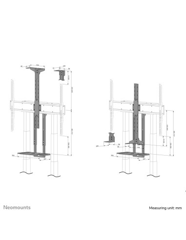 Neomounts Afl-875Bl1 Akcesorium Do Montażu Wyświetlaczy Półka