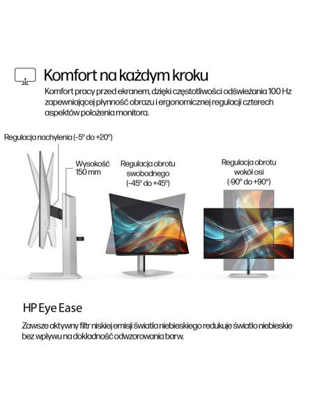 Monitor Hp Led 23,8”S7 Pro 724Pf (8X530Aa) 100Hz