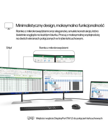Monitor Hp Led 23,8”S7 Pro 724Pf (8X530Aa) 100Hz