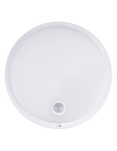 Maclean Lampa Led Z Czujnikiem Ruchu, Czujnik Pir, Kolor Biały, 10W, Ip65, 1000Lm, Barwa Neutralna Mce525 W