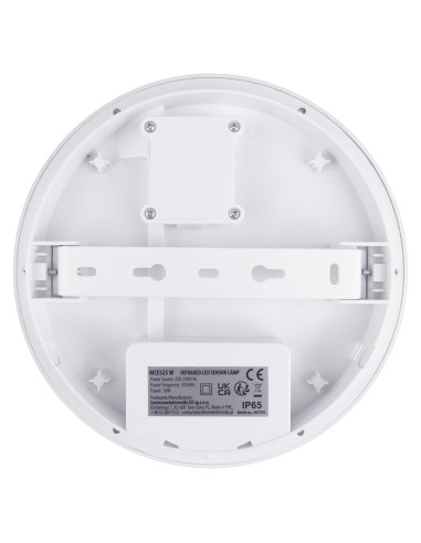 Maclean Lampa Led Z Czujnikiem Ruchu, Czujnik Pir, Kolor Biały, 10W, Ip65, 1000Lm, Barwa Neutralna Mce525 W