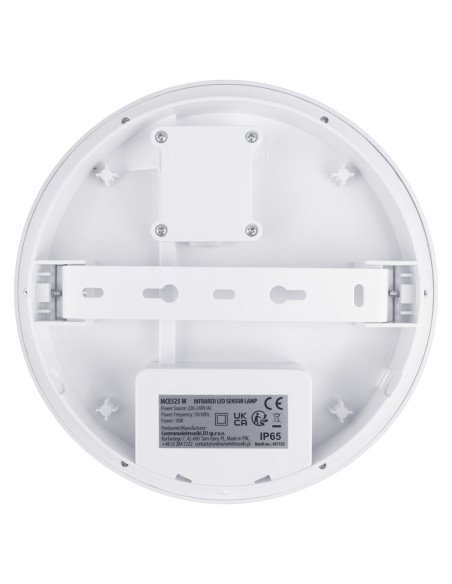 Maclean Lampa Led Z Czujnikiem Ruchu, Czujnik Pir, Kolor Biały, 10W, Ip65, 1000Lm, Barwa Neutralna Mce525 W
