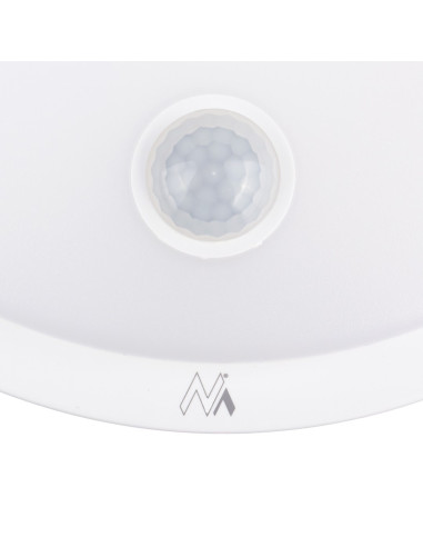 Maclean Lampa Led Z Czujnikiem Ruchu, Czujnik Pir, Kolor Biały, 10W, Ip65, 1000Lm, Barwa Neutralna Mce525 W