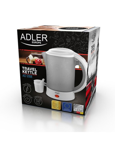 Czajnik Elektryczny Adler Ad 1268 (600W 0.6L  Kolor Biały)
