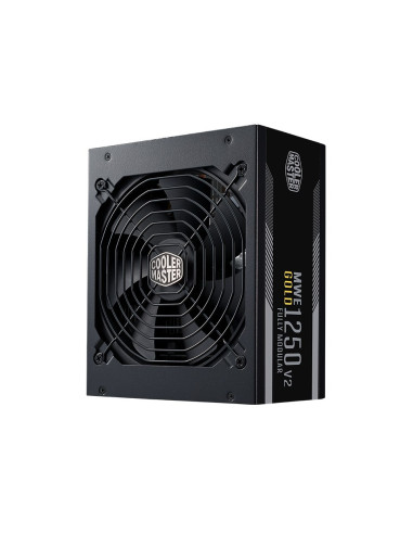 Chłodnica Master Mwe Gold 1250 V2 Atx 3.1, 1250 W, 100 - 240 V, 50/60 Hz, 15 - 7 A, Aktywna, 120 W