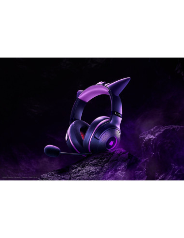 Zestaw Słuchawkowy Razer Kraken Kitty V2 Przewodowe Nauszne Mikrofon Redukcja Szumów Edycja Gengara