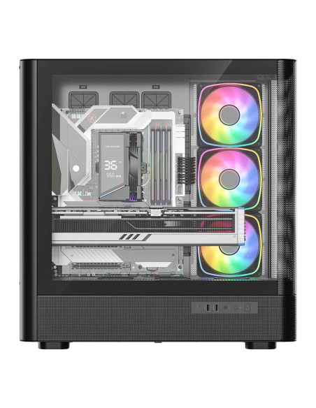 Modecom Obudowa Volcano Aq 500 Argb Midi Czarna