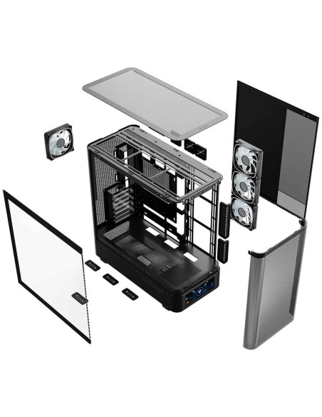 Modecom Obudowa Volcano Aq 500 Argb Midi Czarna