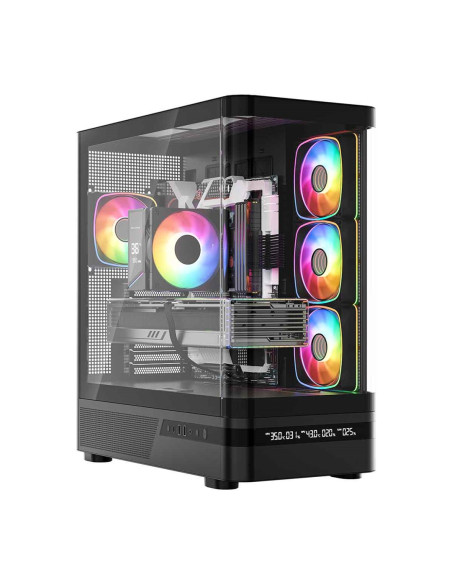 Modecom Obudowa Volcano Aq 200 Argb Midi Czarna