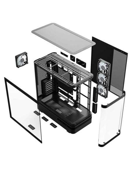 Modecom Obudowa Volcano Aq 200 Argb Midi Czarna