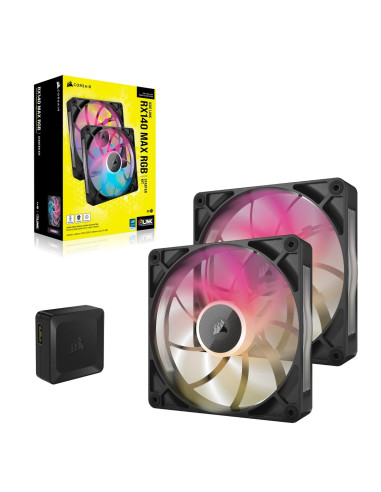Zestaw Startowy Corsair Icue Link Rx140 Max Rgb - Wentylator Obudowy - 140Mm - (Zestaw 2 Szt.)