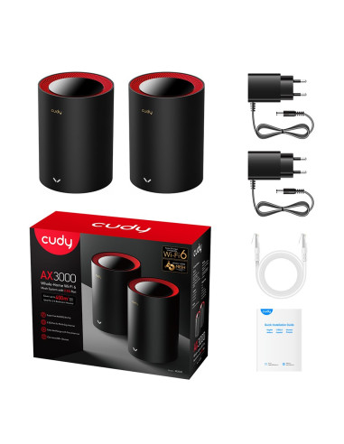 Router Cudy Mesh Ax3000 M3000 2-Pak Dwuzakresowy System Wi-Fi