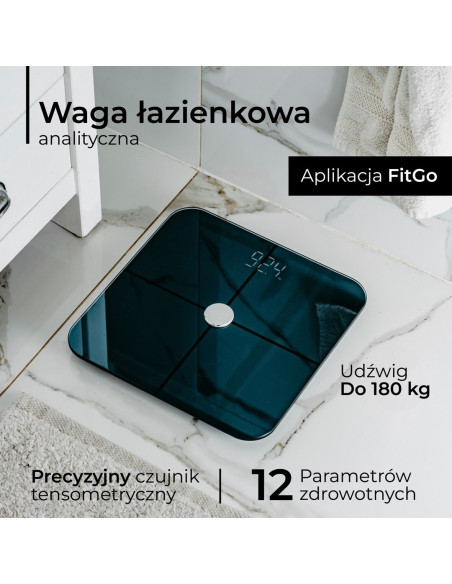 Waga Łazienkowa Adler Ad 8187B Czarna