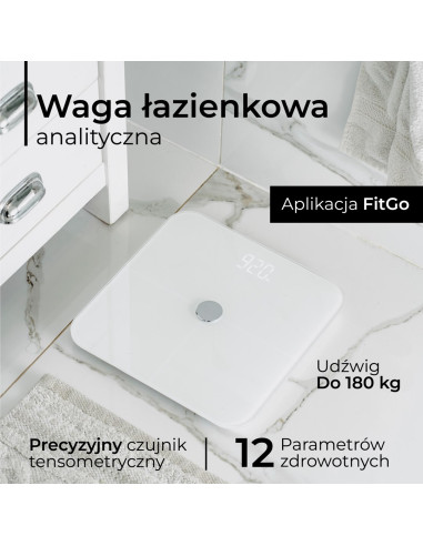 Waga Łazienkowa Adler Ad 8187W Biała