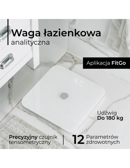 Waga Łazienkowa Adler Ad 8187W Biała