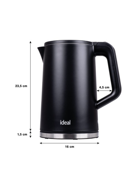 Ideal Czajnik 1,7 L,Stalowy Środek, Moc 1500 W, Cz