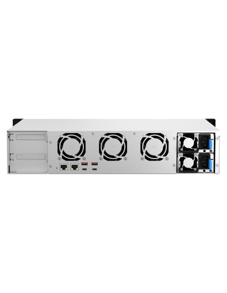Qnap Ts-873Aeu-Rp-4G, 2U, 8 X 2.5"/3.5" Sata, Amd Ryzen V1500B 4C/8T, 4Gb Ddr4 Sodimm  (Max. 64Gb), 2 X 2.5Gbe, Optional 10Gbe, 
