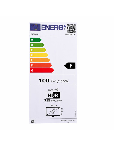 Telewizor Samsung Qe65S95F Oled 65'' 4K Ultra Hd 165 Hz Tizen Dolby Atmos Czarny