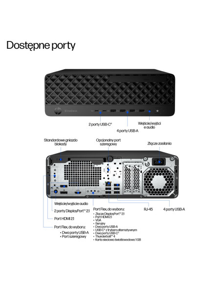 Hp Elitedesk 8 Sff G1I Ultra 7 265 16Gb Ddr5 5600 Ssd1Tb Arc W11Pro 3Y Onsite