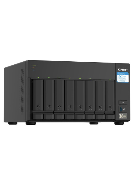 Qnap Ts-832Px-4G, Tower, 8 X 2.5"/3.5" Sata, Annapurna Labs Alpine Al324 1.7Gh, 4Gb Ddr4 Sodimm (Max. 16Gb), 2 X 10Gbe Sfp+, 2 X