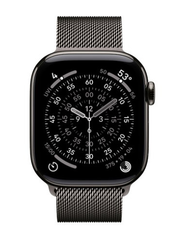 Apple Watch Series 11 Gps + Cellular 46Mm Koperta Z Tytanu W Kolorze Łupkowym I Pętelką W Kolorze Łupkowym - S/M