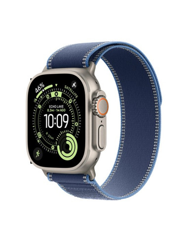 Zegarek Apple Watch Ultra 3 (2025) 5G 49Mm Koperta Z Naturalnego Tytanu Z Pętelką Na Szlak M/L - Niebieska/Jasnoniebieska
