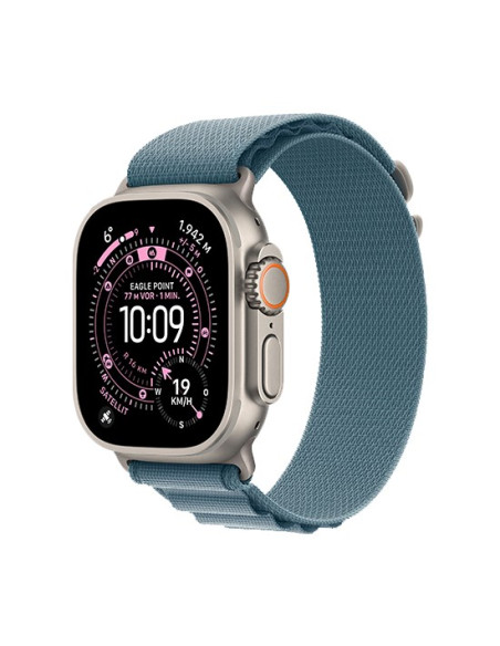 Zegarek Apple Watch Ultra 3 (2025) 5G 49Mm Koperta Z Naturalnego Tytanu Z Pętelką Alpine L - Jasnoniebieska