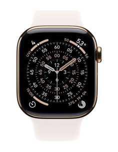 Apple Watch Series 11 Gps + Cellular 46 Mm, Złota Tytanowa Koperta Z Paskiem Sportowym W Kolorze Jasnego Rumieńca - M/L (Mfd64Zr 2