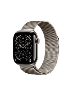 Apple Watch Series 11 (2025) Cell 42Mm Tytanowa Naturalna Koperta Z Paskiem Milanese Natural