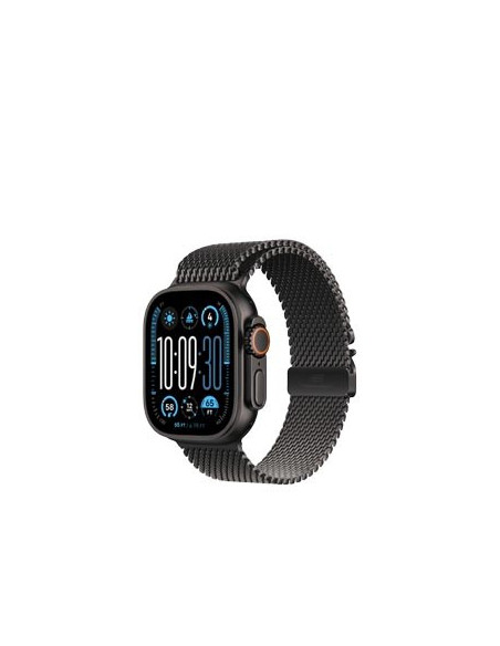 Apple Watch Ultra 2 Gps + Cellular 49Mm Tytanowa Koperta Z Czarnym Tytanowym Paskiem Milanese - M