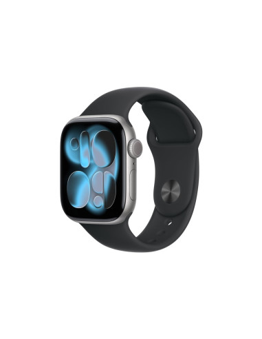 Apple Watch Series 11 Gps + Cellular 42Mm Aluminiowa Koperta W Kolorze Gwiezdnej Szarości Z Czarnym Paskiem Sportowym - M/L