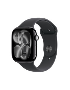 Zegarek Apple Watch Series 11 (2025) Gps 46Mm Jet Black Aluminiowa Koperta Ze Sportowym Paskiem M/L