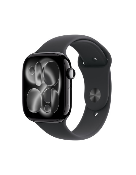 Zegarek Apple Watch Series 11 (2025) Gps 46Mm Jet Black Aluminiowa Koperta Ze Sportowym Paskiem M/L