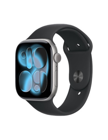Zegarek Apple Watch Series 11 (2025) Gps 46Mm Aluminiowa Koperta W Kolorze Gwiezdnej Szarości Z Paskiem Sportowym S/M