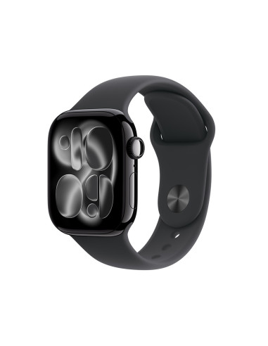 Zegarek Apple Watch Series 11 (2025) Gps 42Mm Jet Black Aluminiowa Koperta Z Paskiem Sportowym S/M