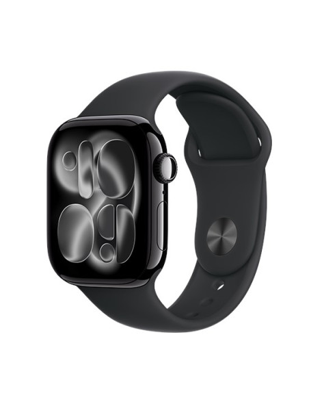 Zegarek Apple Watch Series 11 (2025) Gps 42Mm Jet Black Aluminiowa Koperta Z Paskiem Sportowym S/M