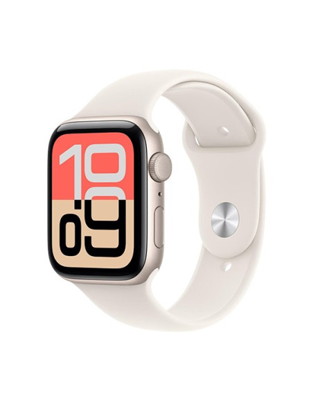 Zegarek Apple Watch Se 3 (2025) Gps 44Mm Aluminiowa Koperta Starlight Z Paskiem Sportowym S/M - Starlight