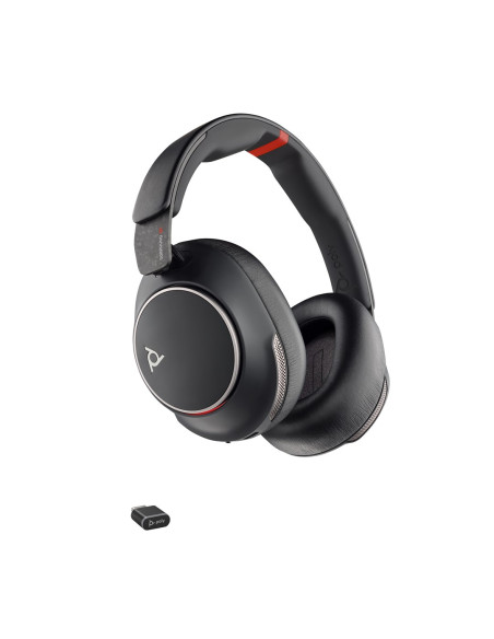 Poly Zestaw Słuchawkowy Voyager Surround 85 Uc Usb-C + Przejściówka Usb-C/A + Podstawka Ładująca